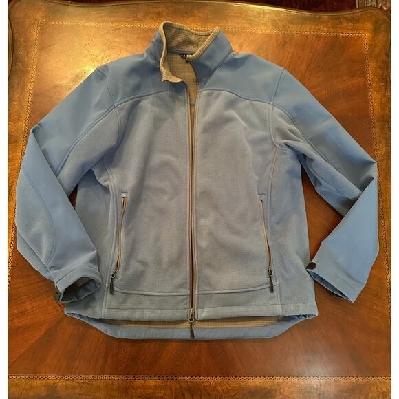 Lands’ End Windcheck Fleece Jacket M - Picture 1 of 7